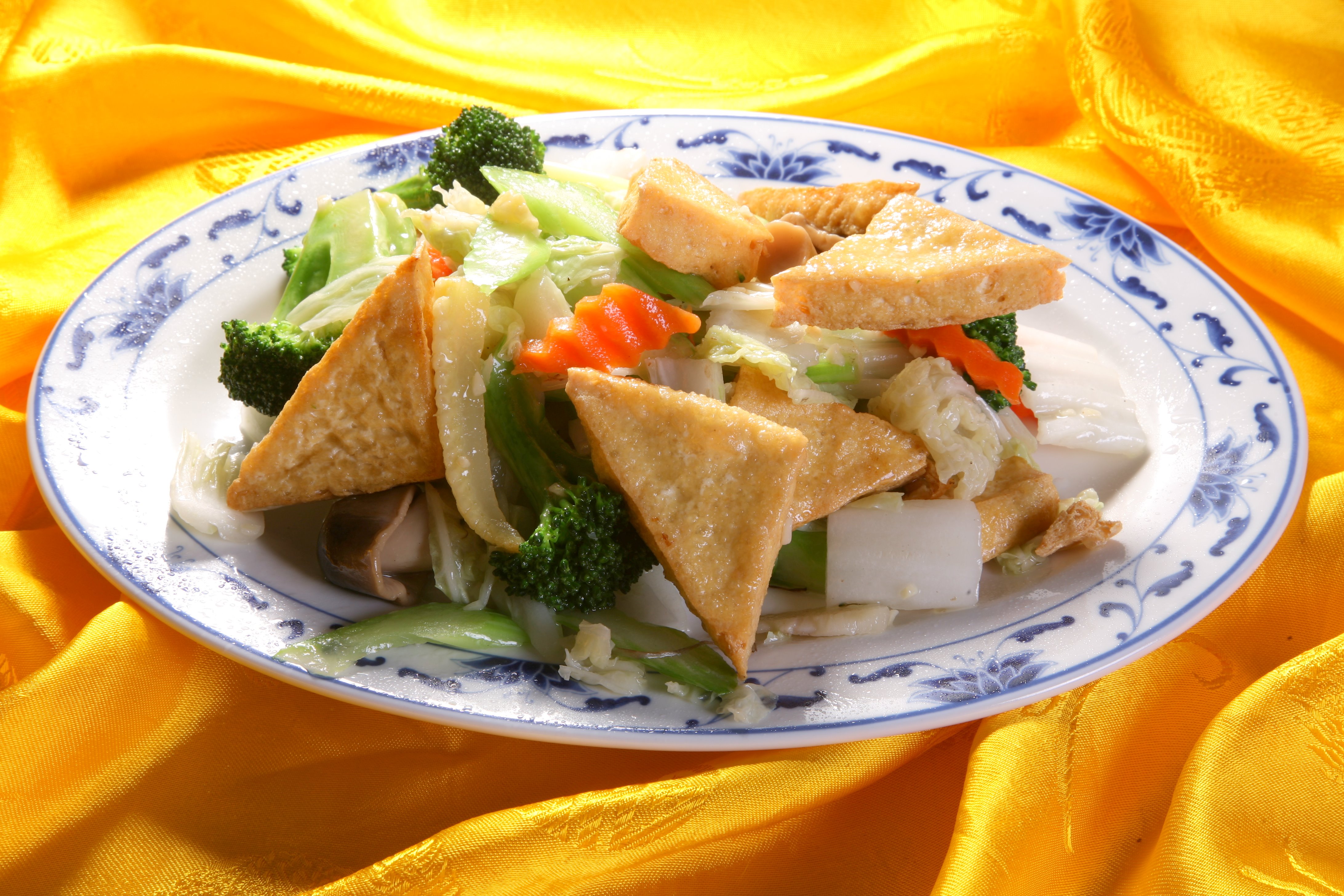 Tofu frite au sel et poivre